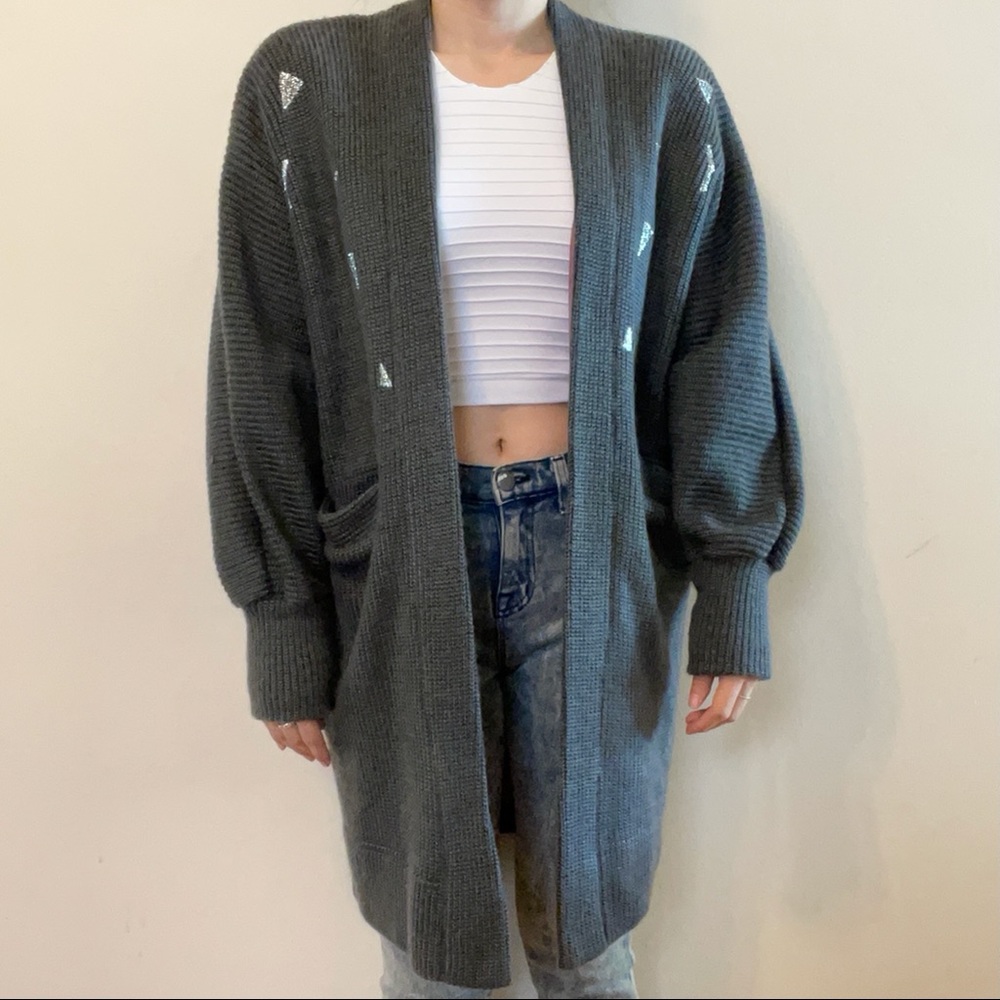 Vintage | Knitted Duster with Embroidered Detail